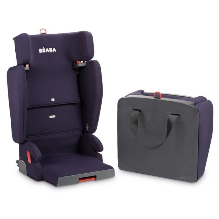 Scaun auto pliabil Beaba Pureseat Fix Isofix Navy Blue - imagine 7